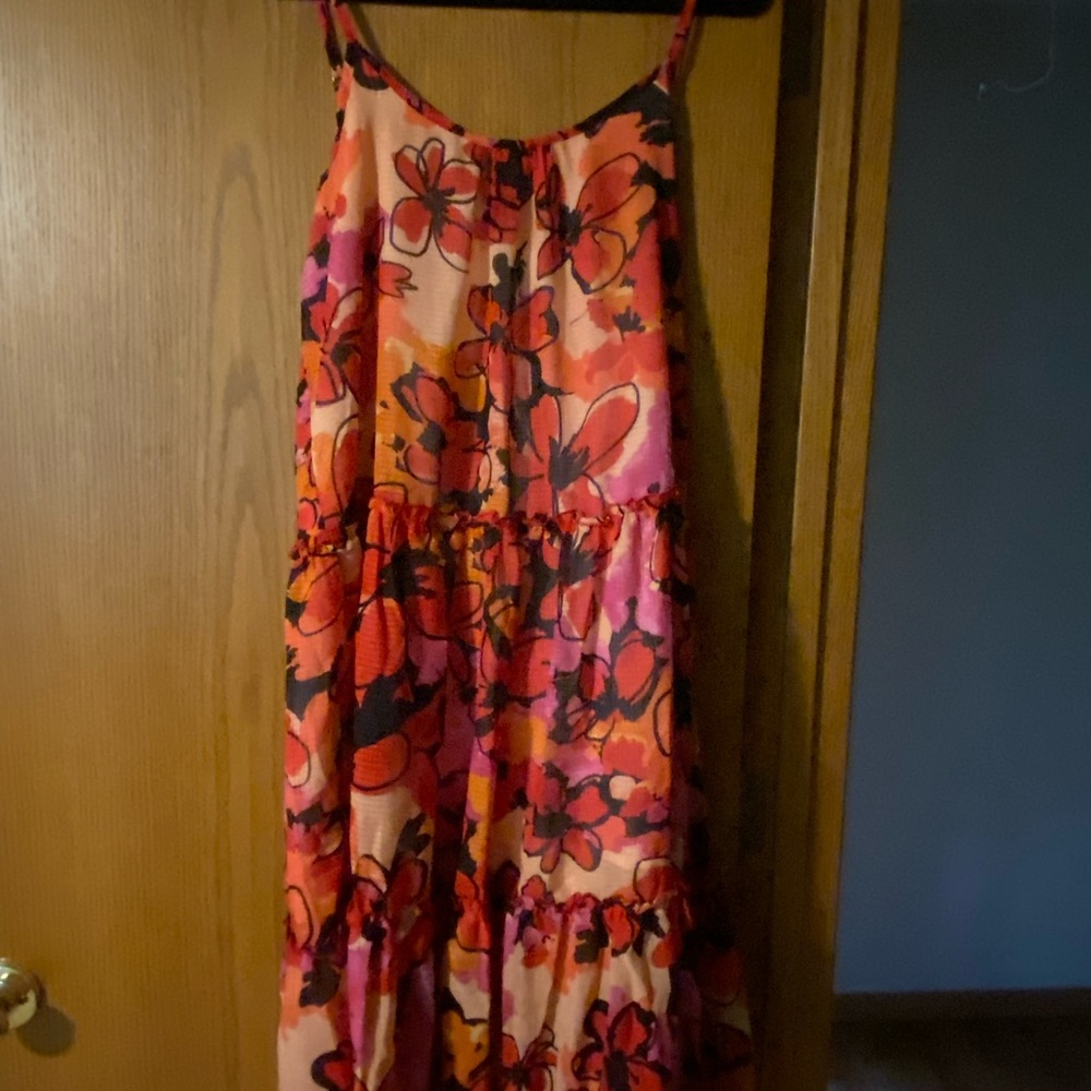 NEW CUPSHE Summer Dress, vibrant floral, Medium - Picture 3 of 7